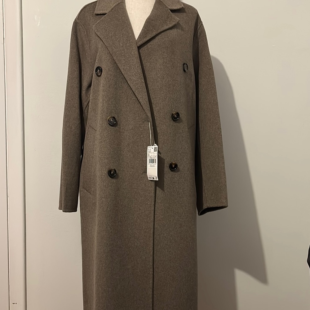 Double-Breasted Brown Coat